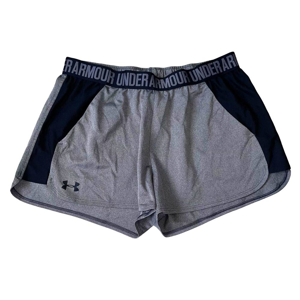 Under Armour Women's LG Black & Gray Play Up Athletic Shorts